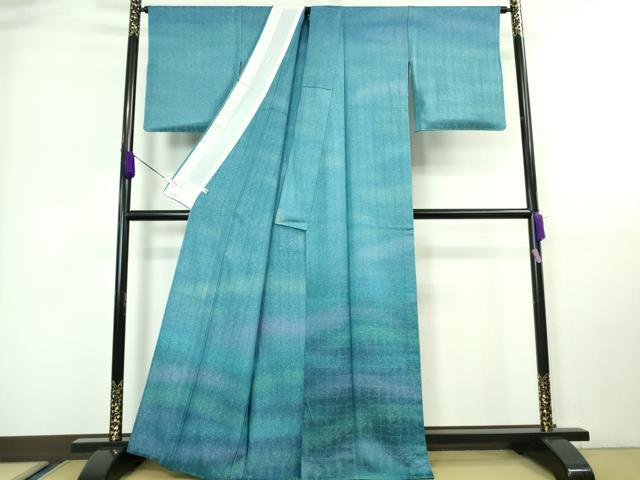 平和屋本店▽極上 訪問着 竹紫苑 単衣 暈し染め 金通し地 逸品 DZAA7381kh5
