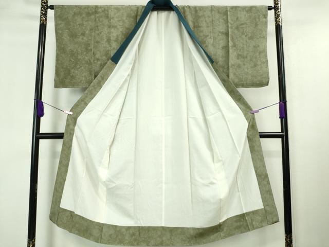 平和屋本店■極上 男性 本場結城紬 重要無形文化財 アンサンブル 長羽織 長襦袢(袷) 3点セット 証紙付き 逸品 未使用 DZAA7417kh5
