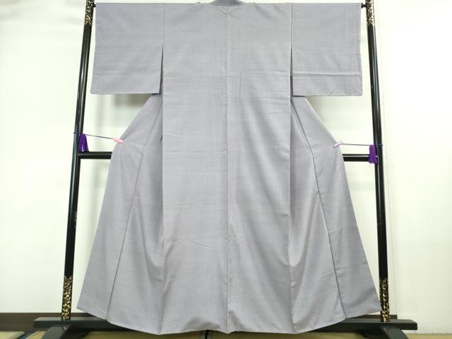 平和屋着物●極上 結城紬 色無地 藤色 やまと誂製 逸品 未使用 DZAA7538kh5