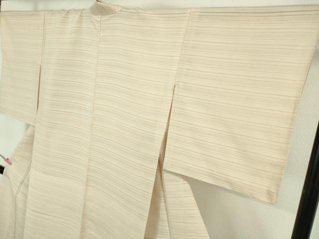 平和屋着物*極上 夏物 本加賀友禅作家 談義所栄二監修 変わり絽紬 色無地 肌色 逸品 DZAA7622kh5