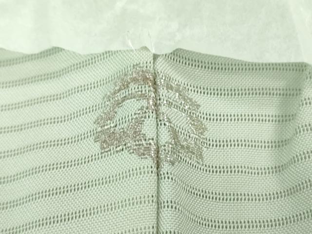 平和屋着物■極上 夏物 色留袖 変わり絽 刺繍 立波文 白緑色地 暈し染め 逸品 未使用 DZAA7625kh5