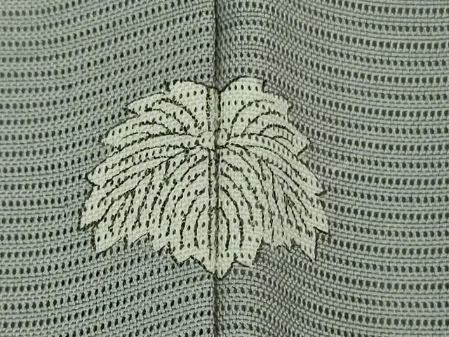 平和屋着物*極上 夏物 訪問着 友禅 作家物 駒刺繍 サギソウ 灰青色地 金彩 逸品 未使用 DZAA7627kh5