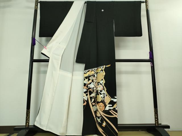 期間限定セール20%off●希少 皇室献上作家 野村静枝 佐賀錦 黒留袖 宝尽くし 几帳 金銀糸 逸品 DZAA7667kh5