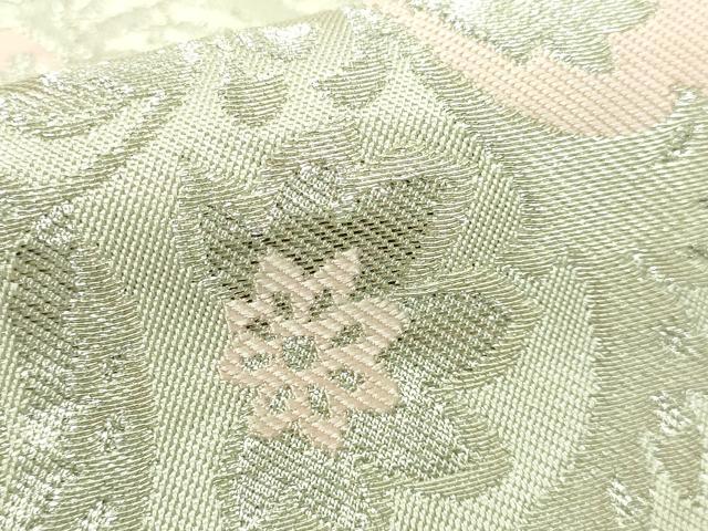 平和屋着物■極上 西陣 川島織物 六通柄 本袋帯 GUY LAROCHE ギ・ラロッシュ 更紗花文 銀糸 逸品 DZAA7709kh5