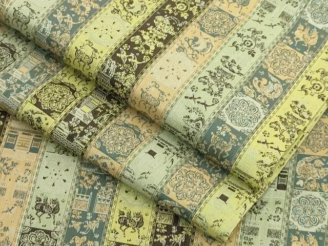 平和屋着物■極上 龍村美術織物 九寸開き名古屋帯 紅牙瑞錦 逸品 DZAA7723kh5