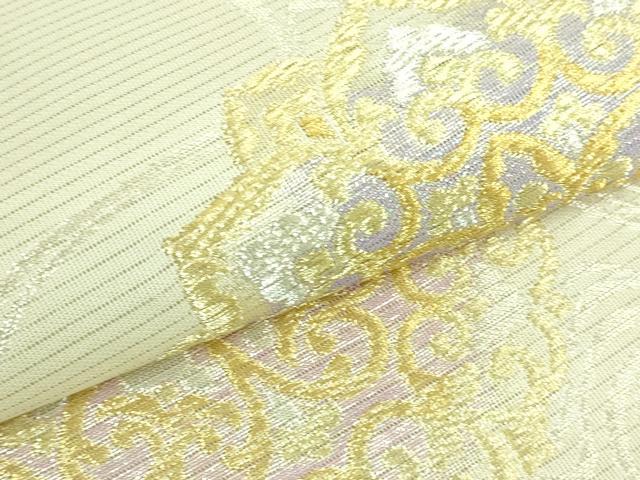 平和屋本店*極上 夏物 西陣 川島織物 六通柄 本袋帯 正倉院花文 金銀糸 逸品 DZAA7732kh5