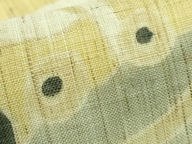 平和屋着物*極上 夏物 洛楽人工房 玉蟲染 九寸名古屋帯 蟹 カニ 逸品 DZAA7769kh5
