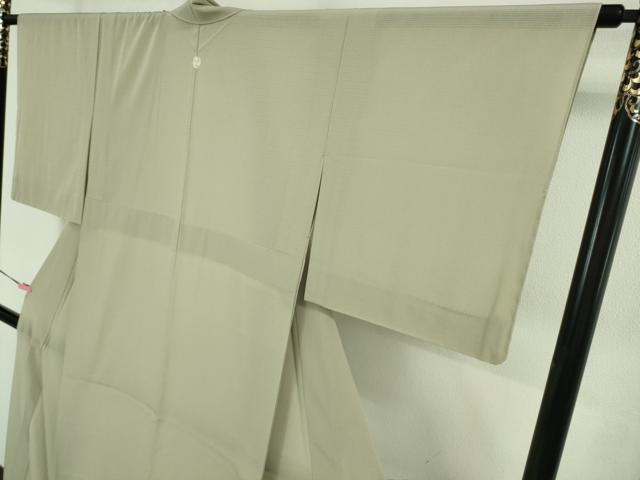 平和屋着物■極上 夏物 洗える最高級着物 <英>はなぶさ謹製 色無地 絽縮緬 白橡色 逸品 未使用 DZAA7867kh5