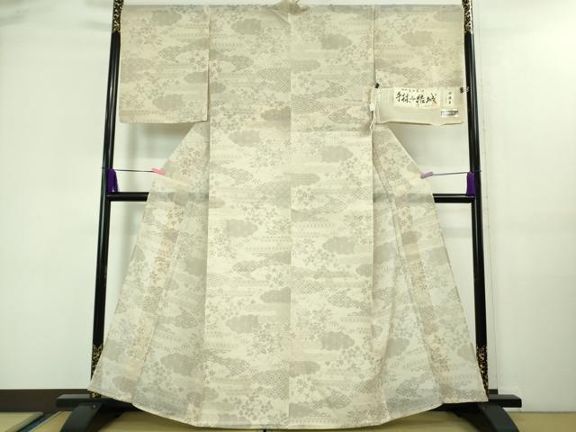 平和屋着物*極上 夏物 結城紬 夏結城 手揉み結城 百山亀甲夏絣 粋渋庵 西川織物 上代38万 証紙付き 逸品 未使用 DZAA7869kh5