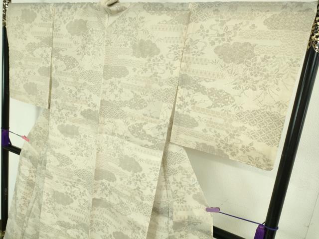 平和屋着物*極上 夏物 結城紬 夏結城 手揉み結城 百山亀甲夏絣 粋渋庵 西川織物 上代38万 証紙付き 逸品 未使用 DZAA7869kh5