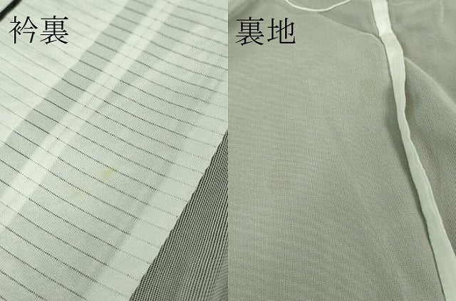 平和屋着物▽極上 訪問着 無双 紗袷 紗×紗 雪輪花文 黒地 逸品 DZAA7871kh5