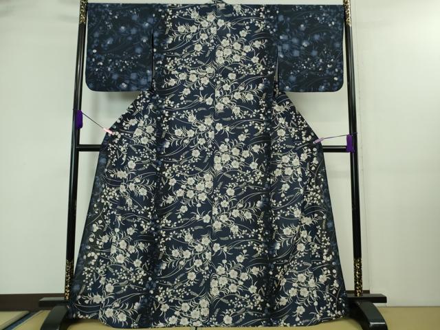 平和屋着物*極上 夏物 撫松庵 訪問着 秋草文 セオアルファ 洗える着物 逸品 DZAA7887kh5