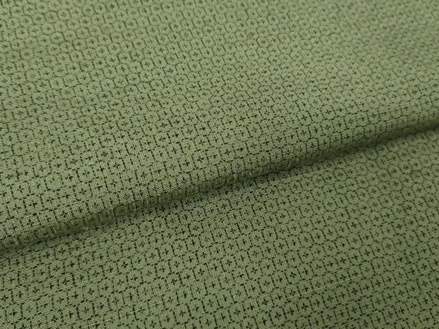 平和屋本店■極上 男性 結城紬 アンサンブル 長羽織 単衣 100亀甲 総詰め 深川鼠色地 逸品 DZAA8061kh5