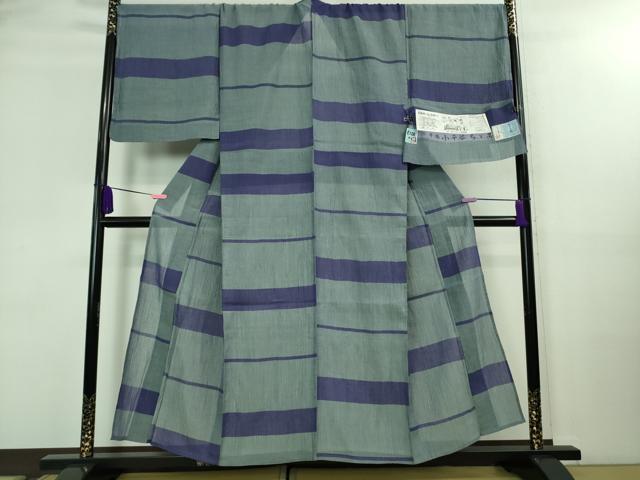 平和屋本店*極上 夏物 男性 本場小千谷ちぢみ キングサイズ 仁エ衛門 小千谷織物 吉新織物謹製 麻 証紙付き 逸品 未使用 DZAA8075kh5