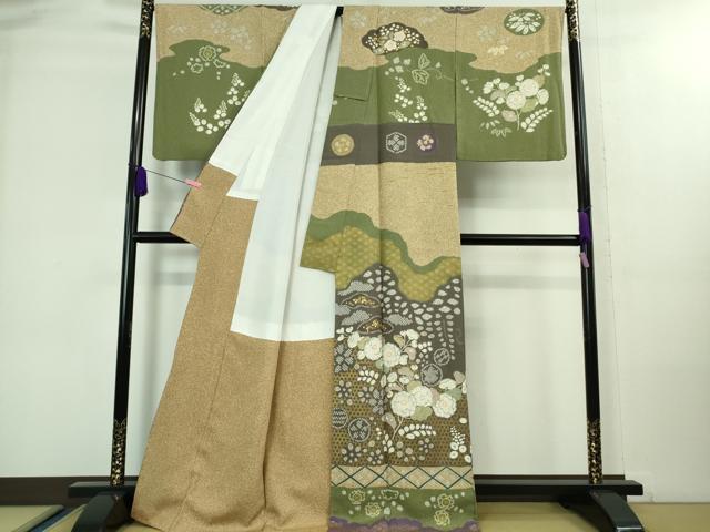 平和屋本店■極上 京友禅の第一人者 松井青々 訪問着 辻が花 金彩 逸品 DZAA8114kh5