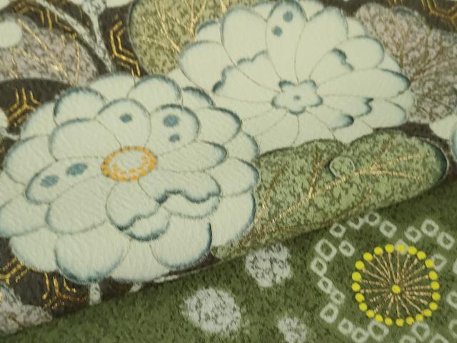 平和屋本店■極上 京友禅の第一人者 松井青々 訪問着 辻が花 金彩 逸品 DZAA8114kh5