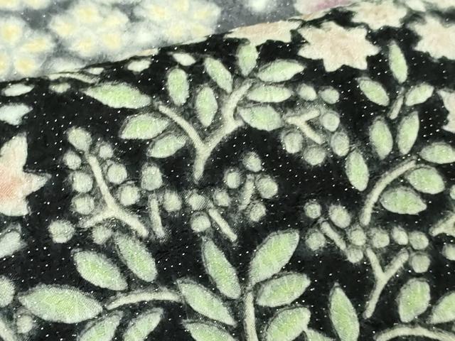 平和屋本店●極上 中国三大刺繍 相良刺繍 訪問着 舞花文 暈し染め 銀通し地 ロング丈 逸品 未使用 DZAB6760kh6