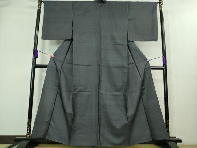 平和屋着物*極上 夏物 野蚕糸 紬 色無地 留紺色 逸品 DZAA8188kh5