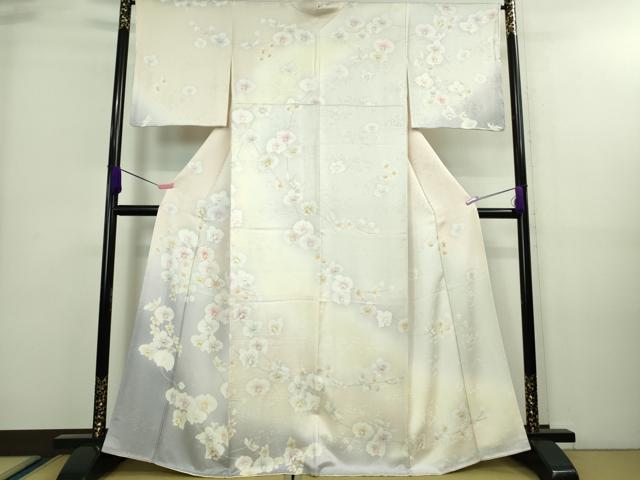 平和屋着物■極上 訪問着 駒刺繍 胡蝶蘭 暈し染め 逸品 DZAA8227kh5