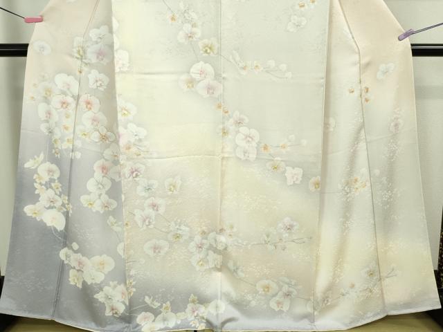 平和屋着物■極上 訪問着 駒刺繍 胡蝶蘭 暈し染め 逸品 DZAA8227kh5
