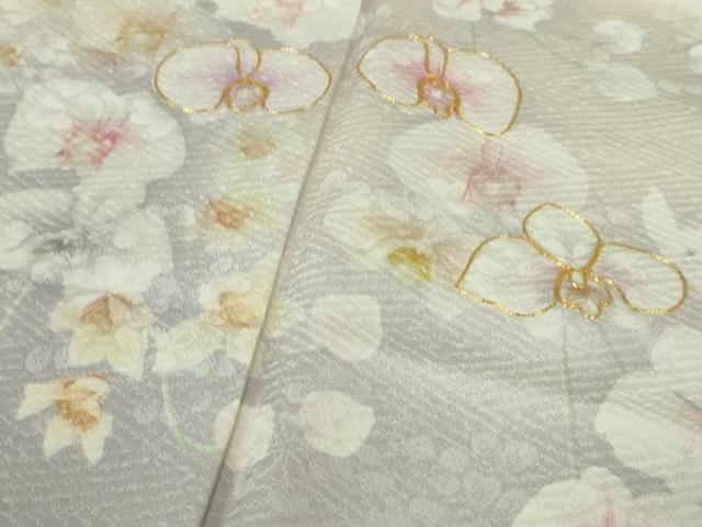 平和屋着物■極上 訪問着 駒刺繍 胡蝶蘭 暈し染め 逸品 DZAA8227kh5