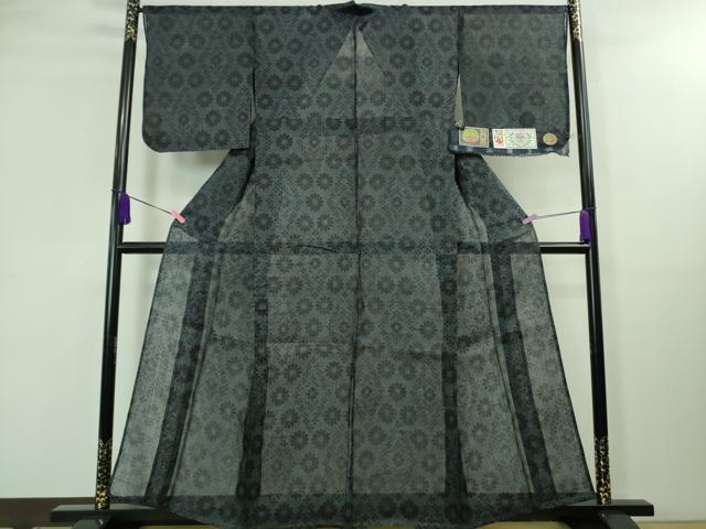 平和屋本店■極上 夏物 重要無形文化財 本場宮古上布 苧麻 花菱文 証紙付き 逸品 DZAA8247kh5