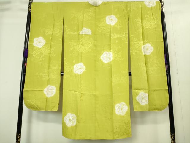 平和屋着物●振袖用長襦袢 無双仕立て 絞り 舞花文 御所車地紋 金彩 逸品 DZAA8336kh5