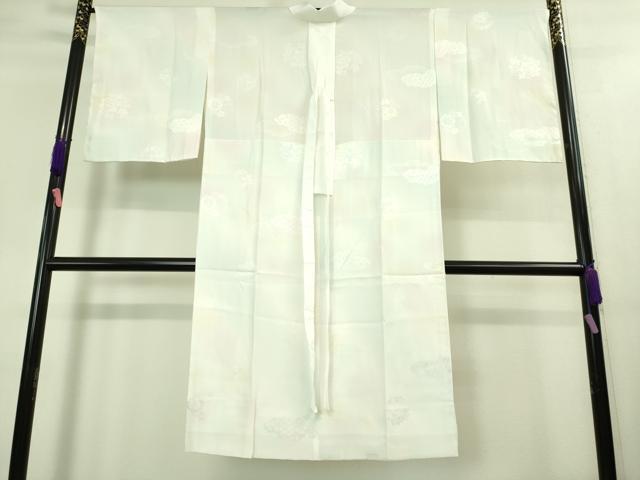 平和屋着物●上質な長襦袢 無双仕立て 雲重ね花地紋 暈し染め 逸品 未使用 DZAA8339kh5