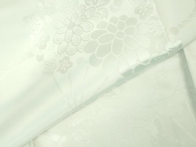 平和屋着物■上質な長襦袢 無双仕立て 扇面花地紋 暈し染め 逸品 未使用 DZAB3700kh6
