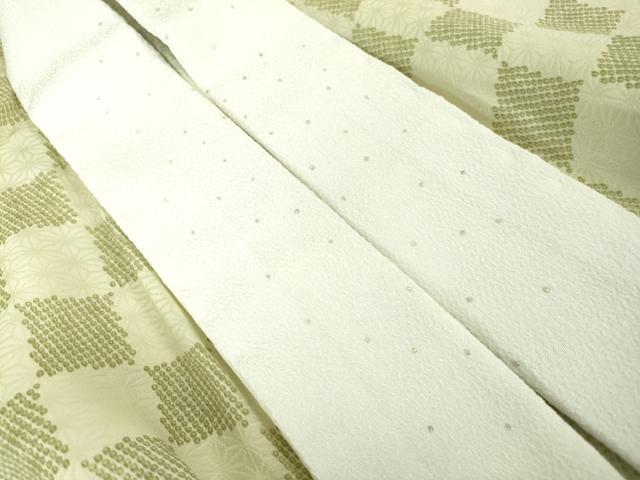 平和屋着物●上質な長襦袢 無双仕立て 半衿付き 市松文様 暈し染め 逸品 未使用 DZAA8348kh5