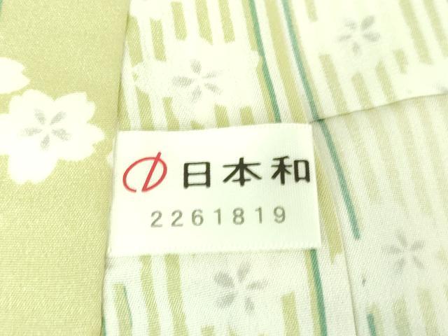 平和屋着物●京友禅 創作長襦袢 無双仕立て 舞桜間道 反端付き 逸品 未使用 DZAA8349kh5