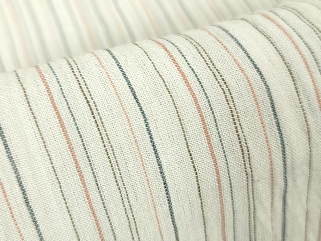平和屋着物*極上 夏物 本場小千谷ちぢみ 麻 縞 逸品 DZAA8358kh5