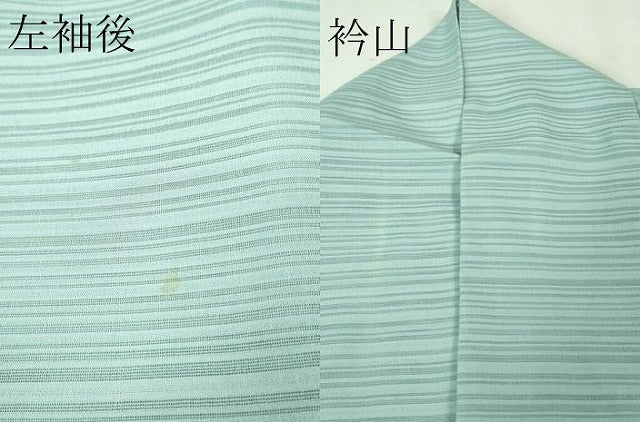 平和屋着物*極上 夏物 訪問着 変わり絽 芒 すすき 空色地 銀彩 逸品 DZAA8381kh5