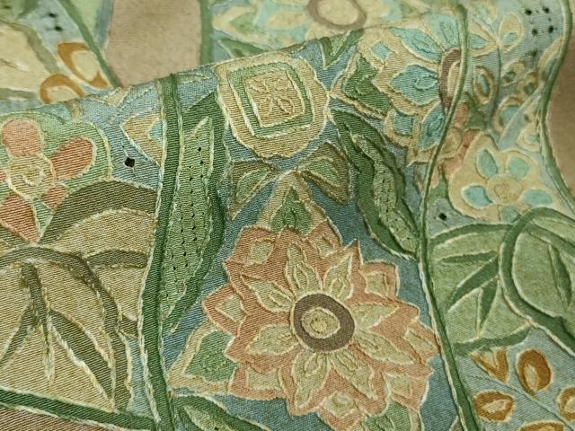 平和屋本店■極上 中国三大刺繍 スワトウ刺繍 汕頭刺繍 小紋 鬘帯花文 逸品 DZAA8398kh5