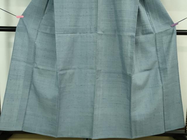 平和屋着物▽極上 染織の名門 しょうざん 生紬 単衣 色無地 青藤色 逸品 未使用 DZAA8421kh5