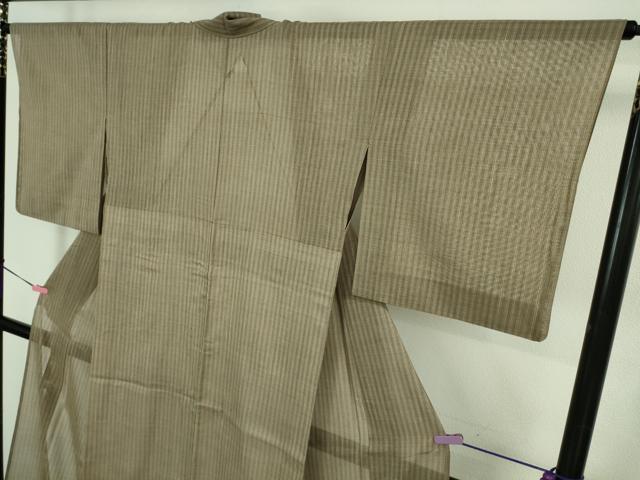 平和屋着物■極上 夏物 紗紬 縞 逸品 DZAA8436kh5