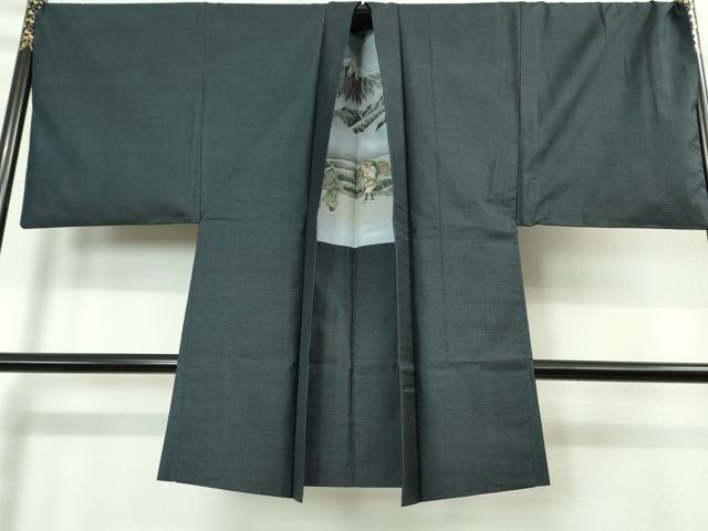 平和屋着物■極上 男性 本場大島紬 アンサンブル 長羽織 100亀甲 総詰め 逸品 DZAA8522kh5