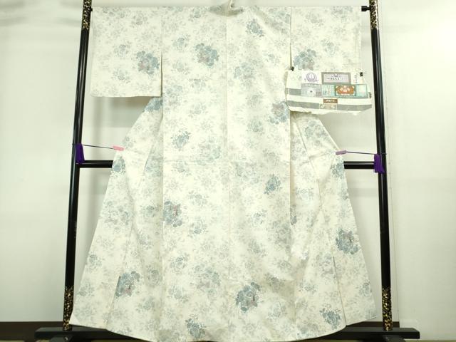 平和屋本店■極上 名門 藤娘きぬたや 藤娘大島しぼり 本場大島紬 スワトウ刺繍 恵大島 白恵泥 7マルキ 証紙付き 逸品 DZAA8548kh5