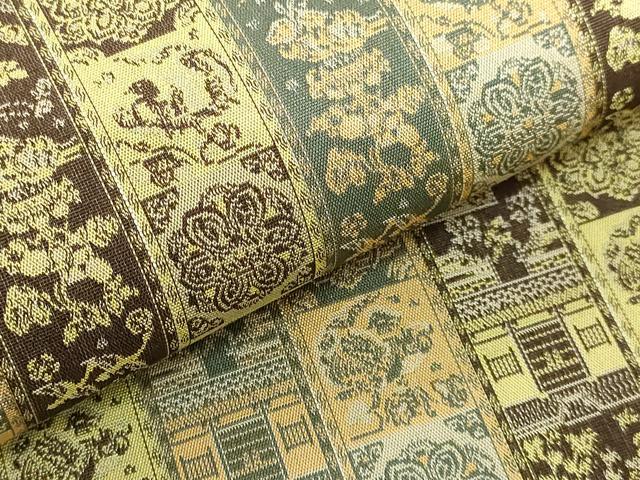 平和屋着物●極上 龍村美術織物 九寸開き名古屋帯 紅牙瑞錦 逸品 DZAA8623kh5