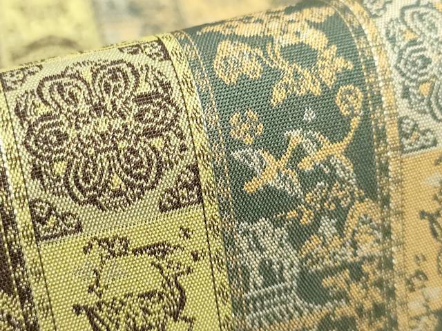 平和屋着物●極上 龍村美術織物 九寸開き名古屋帯 紅牙瑞錦 逸品 DZAA8623kh5