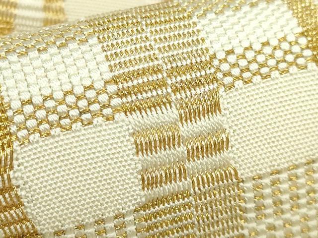 平和屋着物■極上 龍村美術織物 九寸開き名古屋帯 金吉野 金糸 逸品 DZAA8625kh5