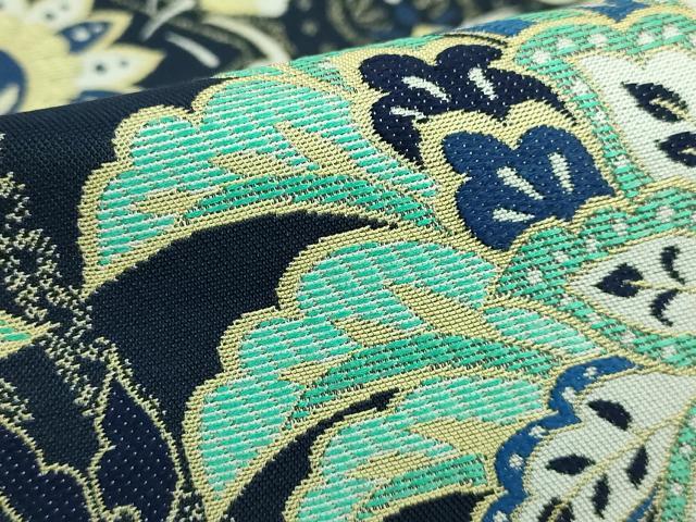 平和屋着物■極上 両面 六通柄袋帯 洋花文 花織 逸品 DZAA8646kh5