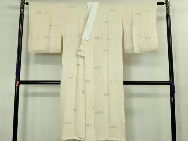 平和屋本店■極上 本加賀友禅作家 由水煌人 訪問着・長襦袢(袷)セット 寿光織 千代菊 鳥の子色地 さが美扱い 冊子付き 逸品 DZAA8655kh5