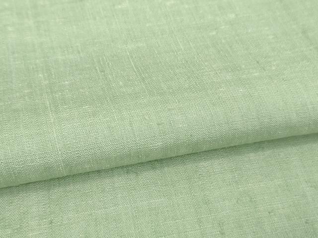 平和屋本店■希少 夏物 本場結城上布 本場結城紬技術保持者 野村半平 夏結城 色無地 青磁鼠色 証紙付き 逸品 DZAA8675kh5
