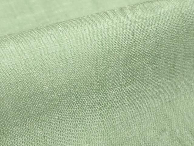 平和屋本店■希少 夏物 本場結城上布 本場結城紬技術保持者 野村半平 夏結城 色無地 青磁鼠色 証紙付き 逸品 DZAA8675kh5