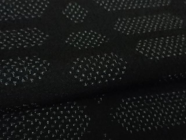 平和屋着物▽極上 白鷹お召 単衣 網目文 濃紺地 逸品 DZAA8711kh5