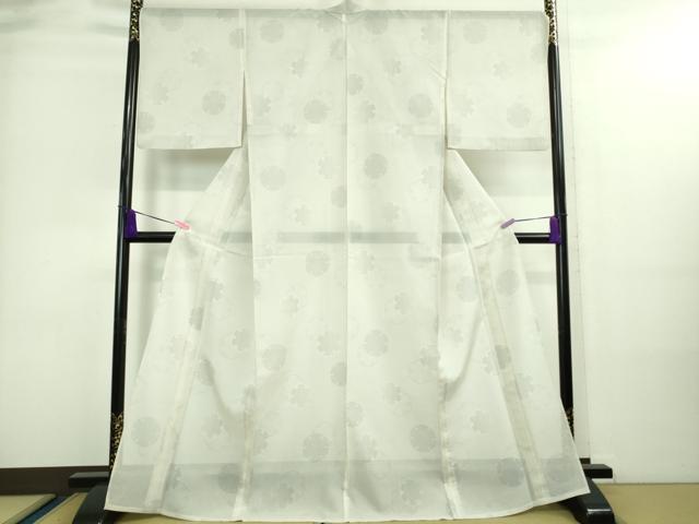 平和屋本店■極上 夏物 本場大島紬 夏大島 7マルキ 雪輪重ね 逸品 DZAA8716kh5