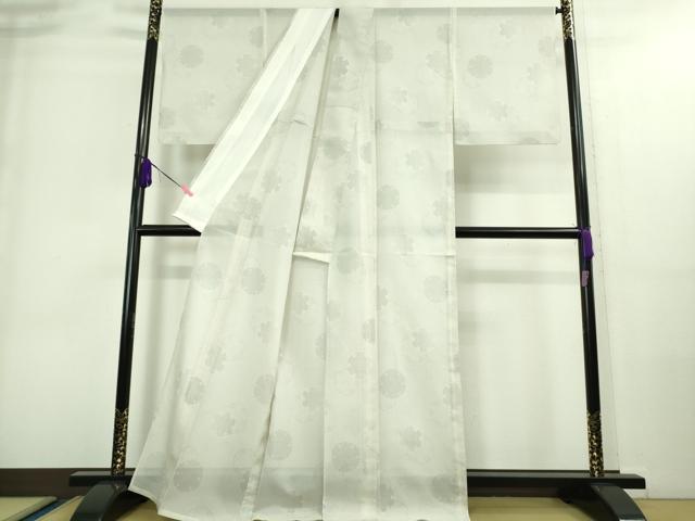 平和屋本店■極上 夏物 本場大島紬 夏大島 7マルキ 雪輪重ね 逸品 DZAA8716kh5