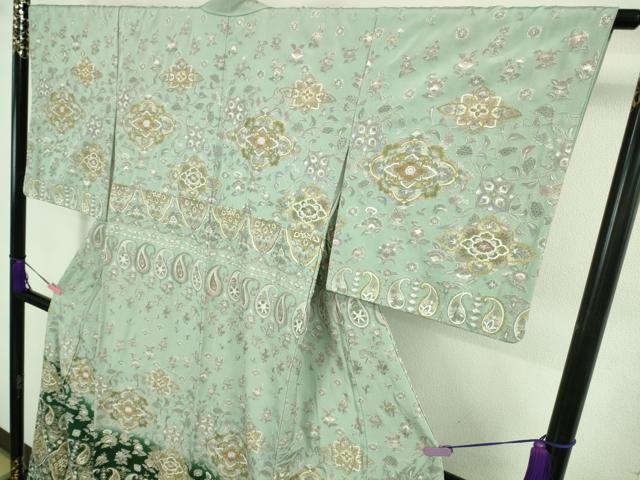 平和屋本店■極上 中国三大刺繍 スワトウ刺繍 汕頭刺繍 総刺繍 訪問着 花唐草文 暈し染め 金糸 逸品 DZAA8731kh5