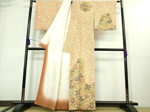 平和屋本店■極上 銀座 志ま亀 訪問着 糸菊 鬼しぼ縮緬 たとう紙付き 逸品 DZAA8739kh5